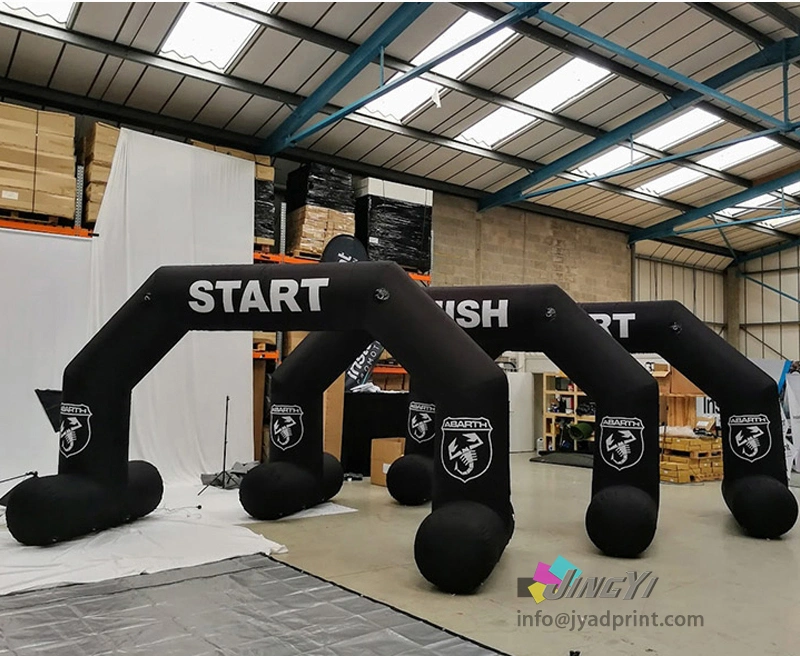 advertising promotional logo tradeshow custom logo print race events, finish start line gate inflatable air arches, exhibition inflation arch for sports event