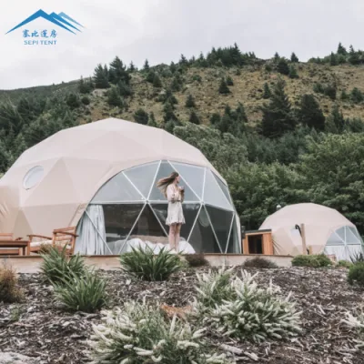 Tenda iglu geodésica grande e redonda com cúpula de bolha para venda