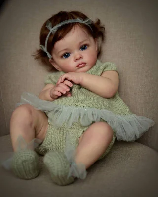 Boneca completa de 60cm, boneca reborn, tutti, criança, menina, pintura à mão, boneca com pintura genesis, alta qualidade, boneca de pele 3d