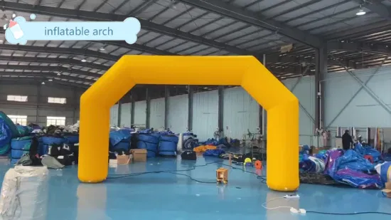 Arco inflável de 6m para evento barato por atacado personalizado com impressão em cores arco inflável com ventilador